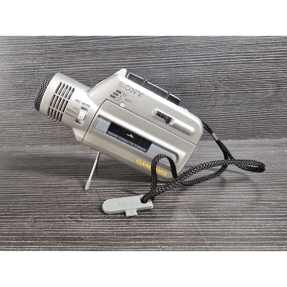 SONY Clear Voice M-100MC Mic'n Micro Handheld Cassette Tape Recorder WORKING